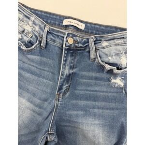 Women's Flying Monkey Size 29 Distressed Boot Cut Denim Blue  Jeans